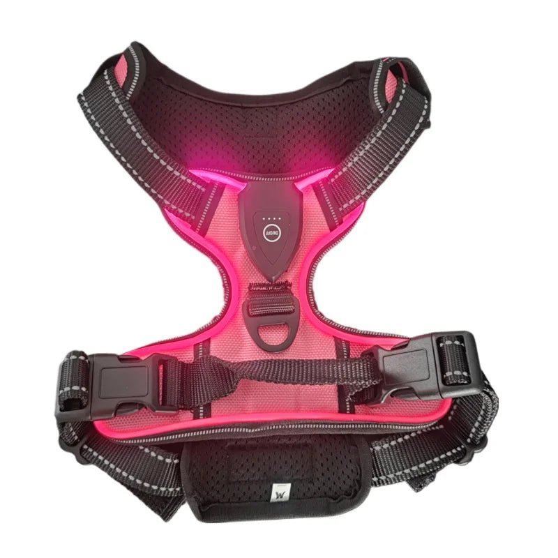 Harnais lumineux LED de sécurité nocturne inspiration sabre laser