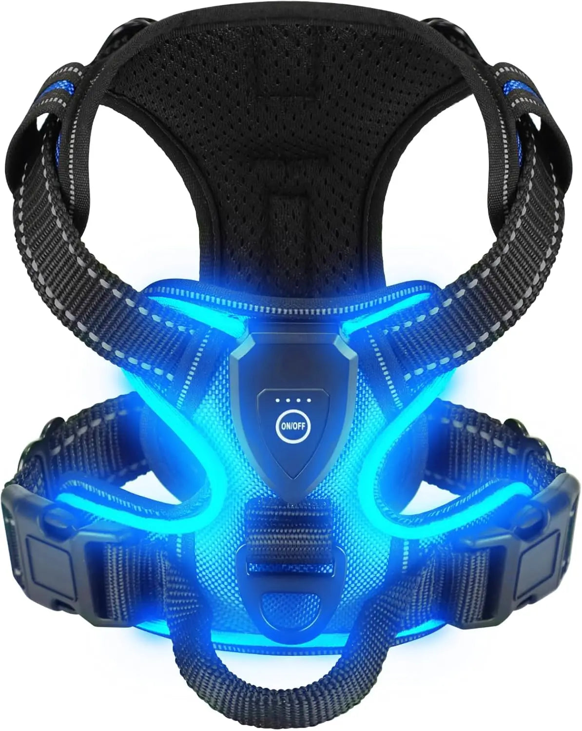 Harnais lumineux LED de sécurité nocturne inspiration sabre laser