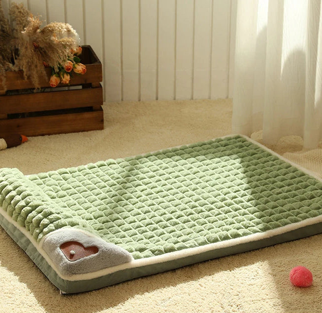 Lit traversin moelleux avec housse lessivable