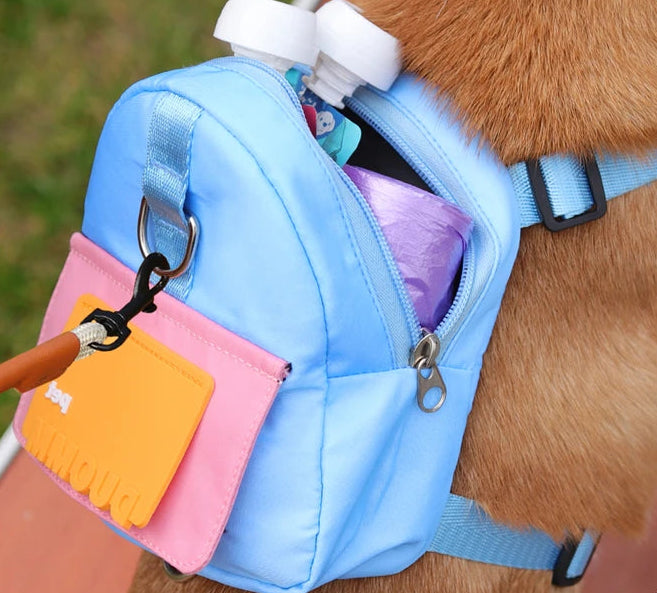 Sac à dos harnais distributeur de sacs à popo