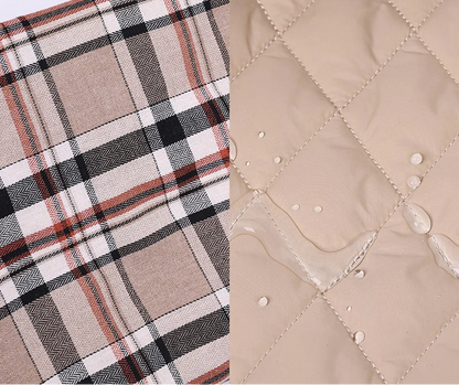 Veste imperméable réversible matelassée inspiration vintage