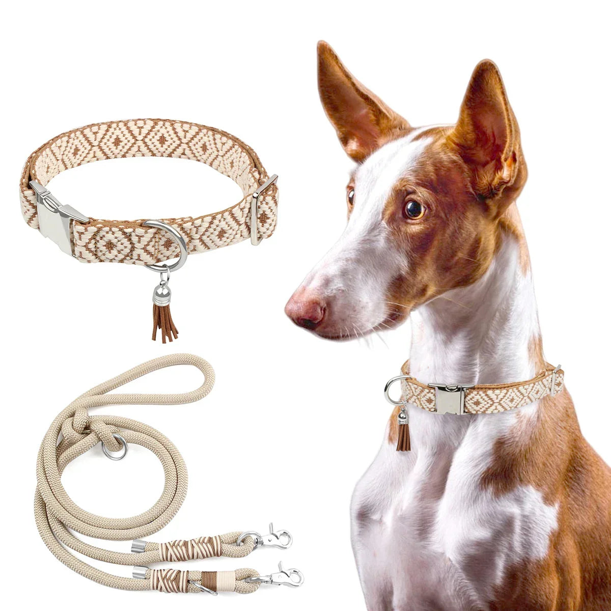 Collier chien/chat bohème luxe