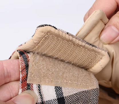 Veste imperméable réversible matelassée inspiration vintage