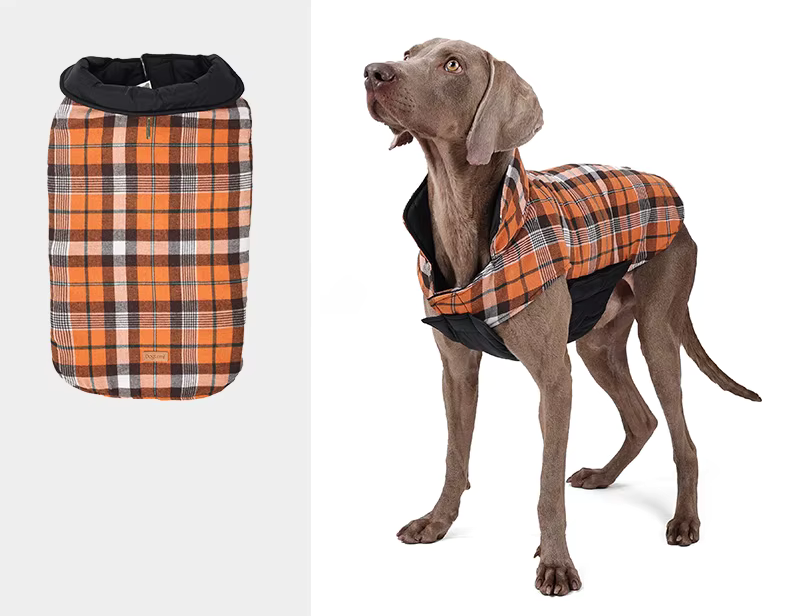 Veste imperméable réversible matelassée inspiration vintage