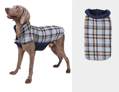 Veste imperméable réversible matelassée inspiration vintage